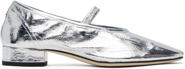 Tøj Aeyde Aeyde Pippa Leather Ballerina Flats Metalisk | A11-FL-GLVR25RO126-SS25-920-068, 0