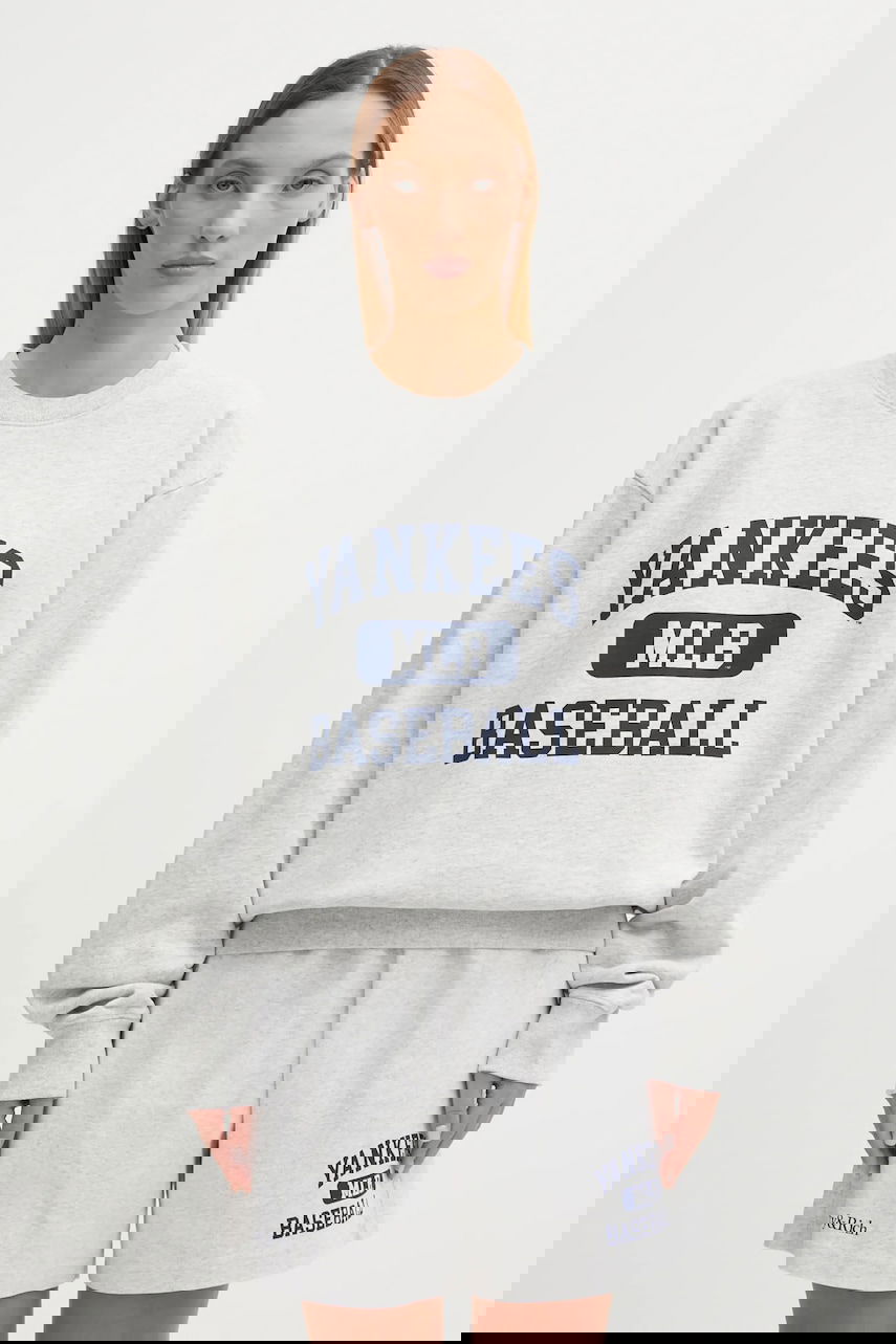 Sweatshirt Sporty & Rich Yankees MLB Baseball Ivy Crewneck Sweatshirt Grå | ST071623660GY03, 1