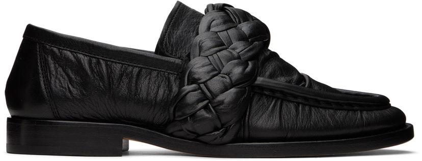 Skopleje Bottega Veneta Bottega Veneta Braided Loafers Sort | 775332 V3OA0