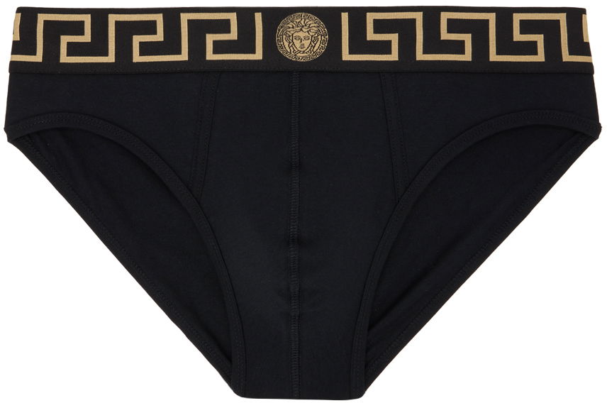 Trusser Versace Two-Pack Greca Border Briefs Sort | AU10180_1A10011, 0