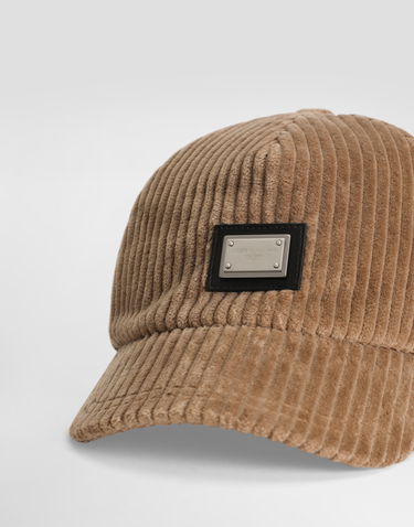 Kasket Dolce & Gabbana Dolce & Gabbana Velvet Baseball Hat L Beige | LB4H80FUWDUM0868, 1