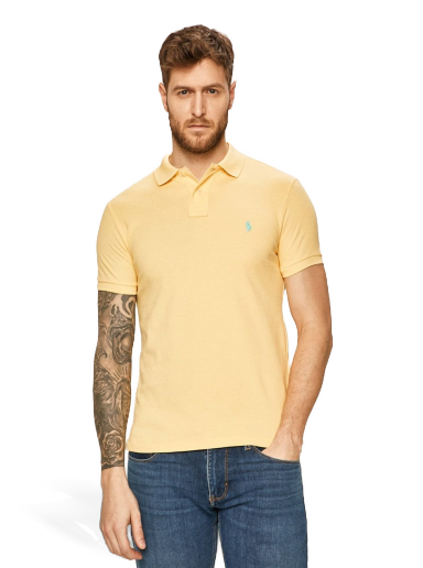 Polo skjorte Polo by Ralph Lauren Slim Fit Polo Shirt Gul | 710795080003