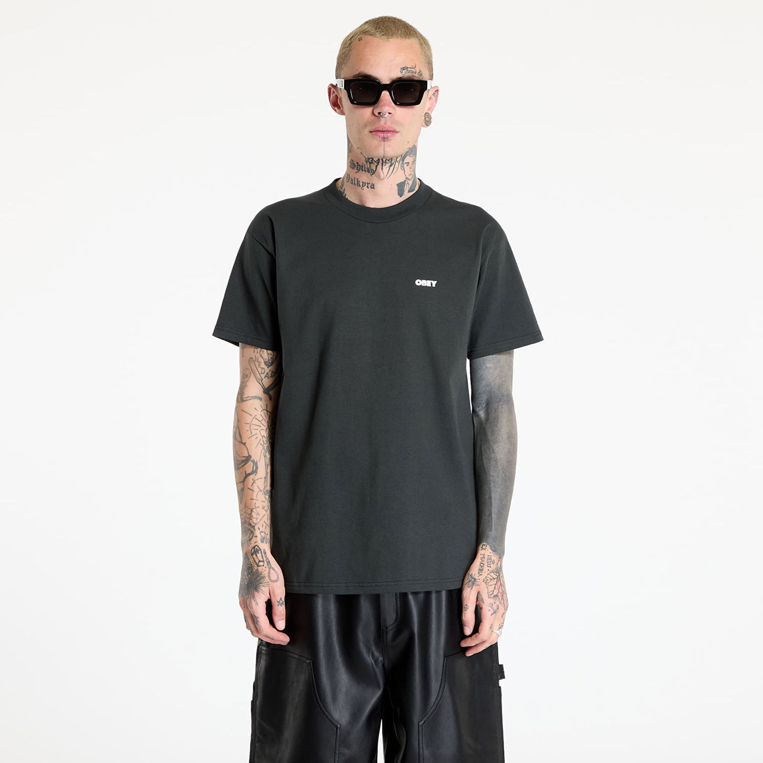 T-shirt OBEY OBEY Visual Studies T-Shirt Sort | 165264136, 0