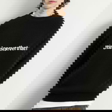 Sweater thisisneverthat T-Logo Knit Jumper Sort | TN253KKNPK01-BLK, 5
