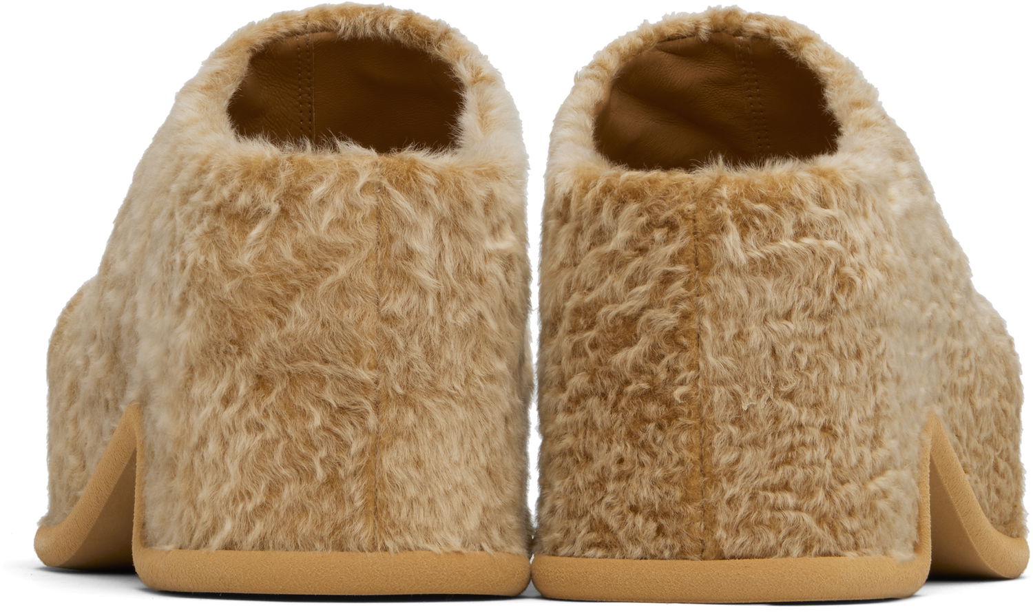 Skopleje Dries Van Noten Dries Van Noten Shearling Slip-on Loafers Beige | MS251-758, 1