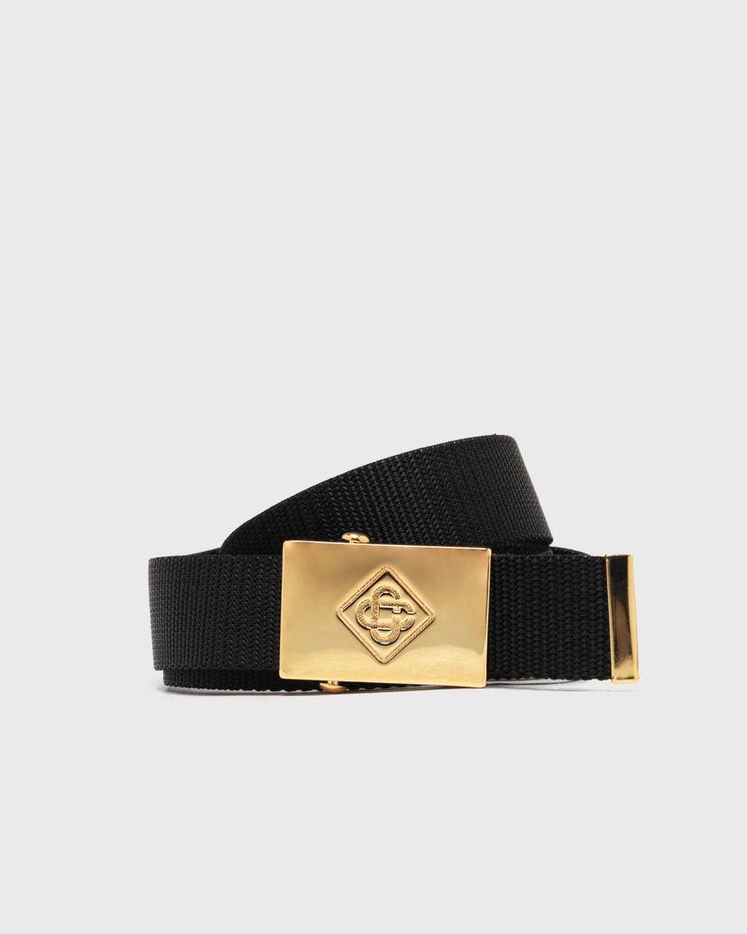 Bælter Casablanca Diamond Logo Webbing Belt Sort | APF25-ACC-258-01