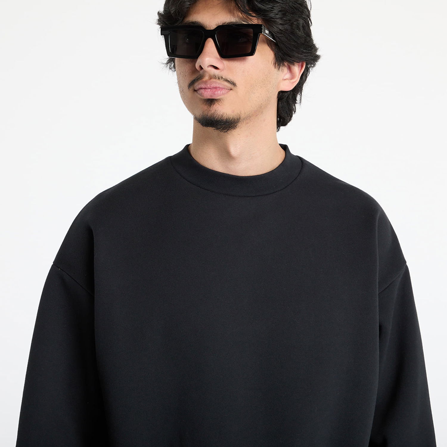 Sweater Fear of God Fear of God Essentials Classic Fit Fleece Crewneck XXS Sort | 192AS252040F-861, 1