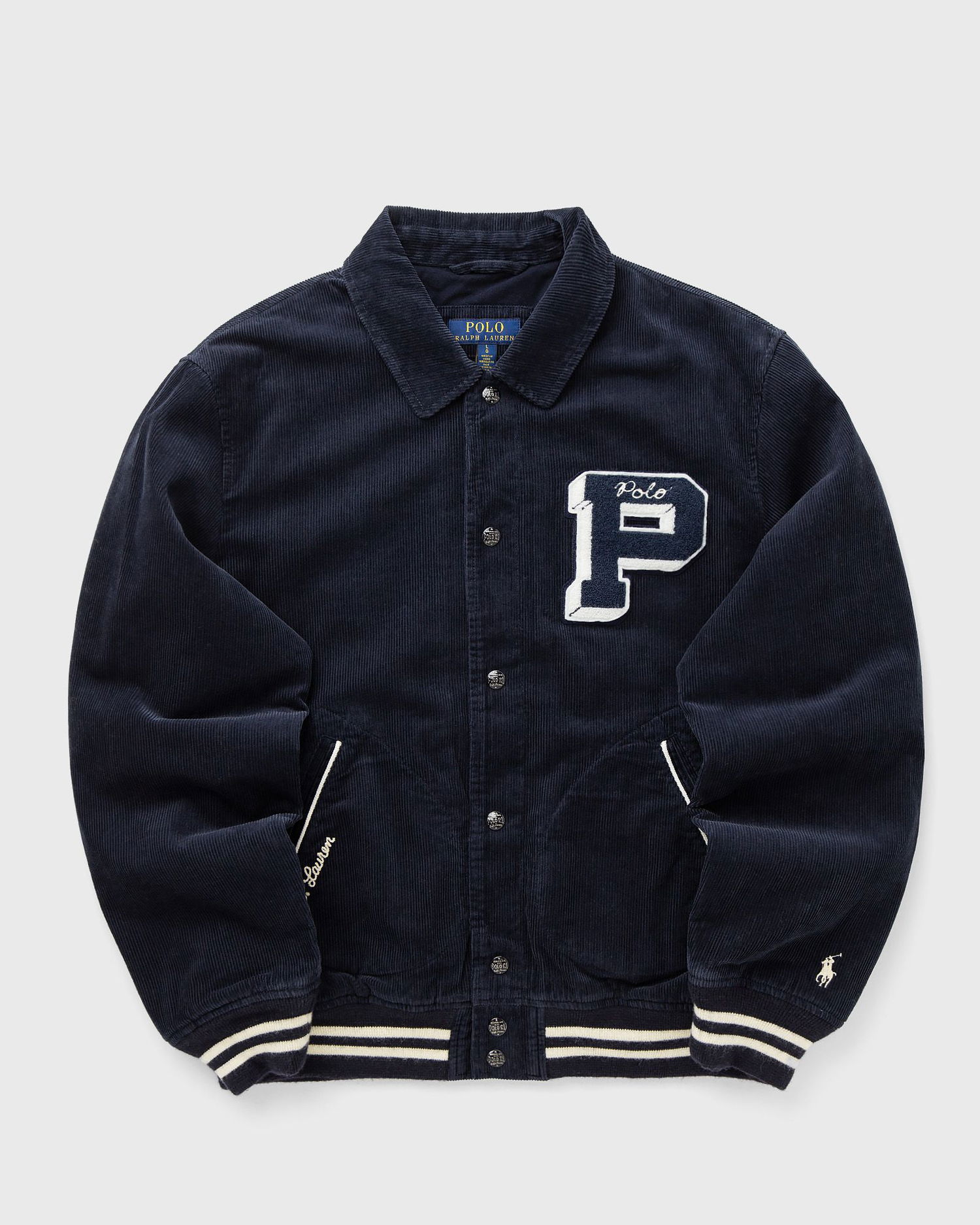 Bomberjakke Polo by Ralph Lauren Polo Corduroy P Varsity Bomber Jacket Mørkeblå | 710968136001, 0