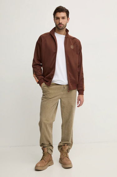 Sweatshirt Drôle de Monsieur Monsieur La Veste SurvÍtement Track Jacket Brun | E-SJ005-PL135-BN, 2
