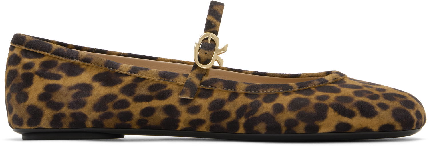 Sneakers og sko Gianvito Rossi Carla Ballerina Flats Brun | G22223-05GOM-CMD, 0