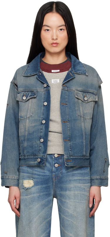 Jakke Maison Margiela MM6 Maison Margiela Faded Denim Jacket Blå | S52AM0319 M30017, 0
