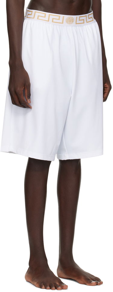 Shorts Versace Versace Greca Border Swim Shorts Hvid | 1003754 1A02555, 1