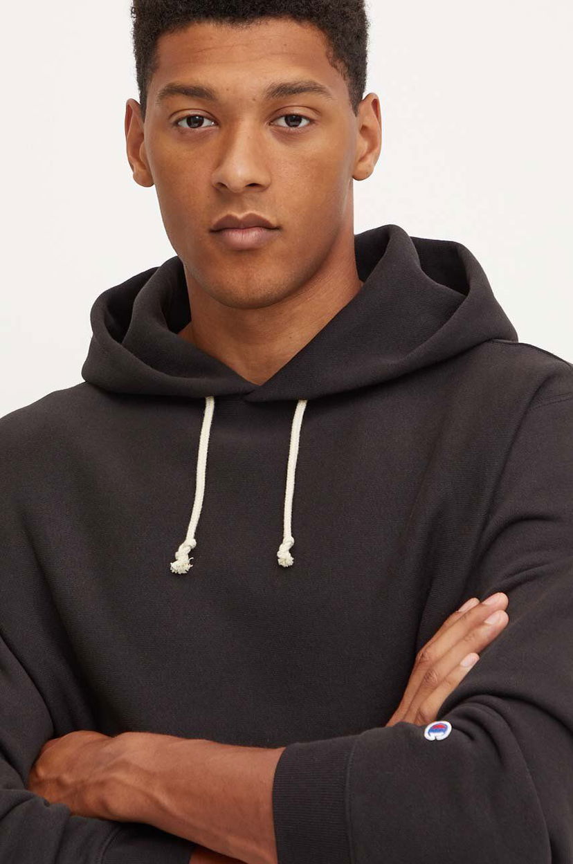 Sweatshirt Champion Hoodie Sort | 219623.