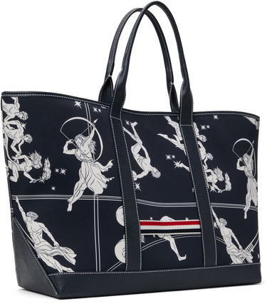 Mulepose Thom Browne Thom Browne Olympic Constellation Medium Tool Tote Mørkeblå | MAG389A-F0891, 2
