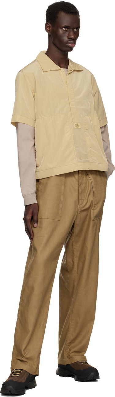 Polo skjorte Ranra RANRA Foreger Shiny Nylon Polo Beige | AMSS25PO02551, 3