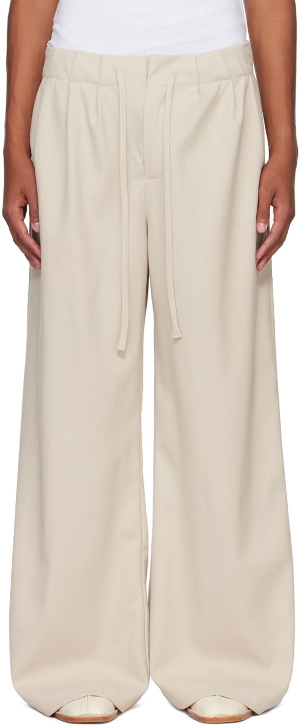 Bukser Entire Studios Cinch Trousers Beige | ES2546FO