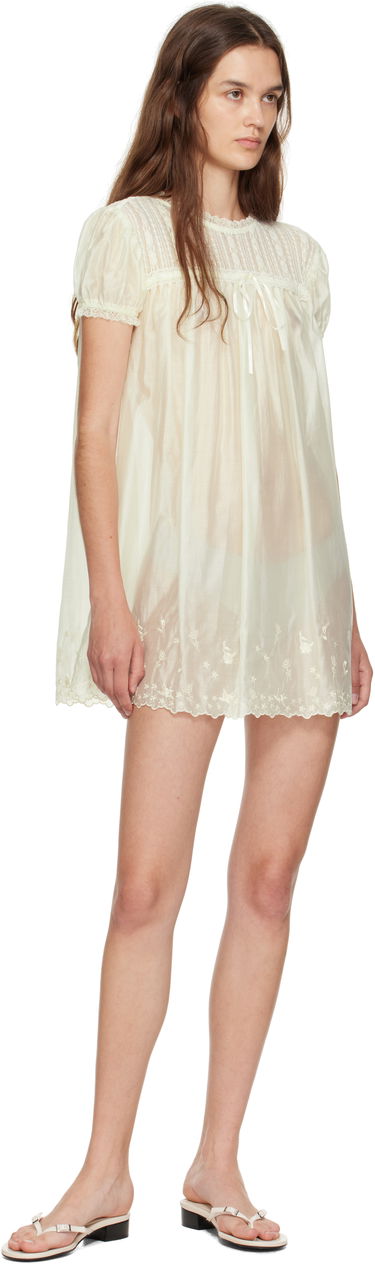 Kjole GUIZIO Guizio Aviva Lace Mini Dress Gul | P25403W154, 3