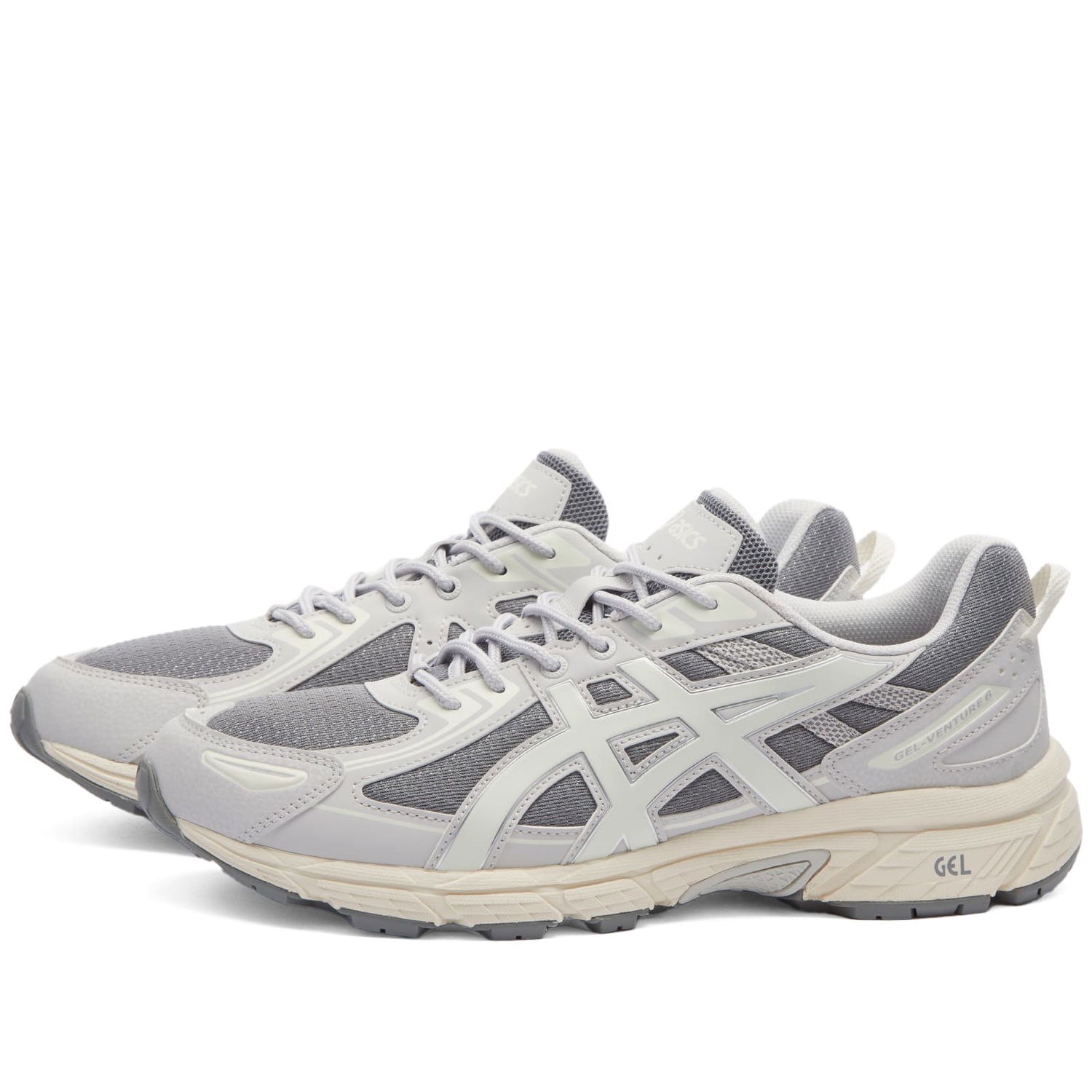 Sneakers og sko Asics Men's GEL-VENTURE 6 Sneakers in Clay Grey/Cream, Size UK 10 | END. Clothing Grå | 1203A297-022, 0