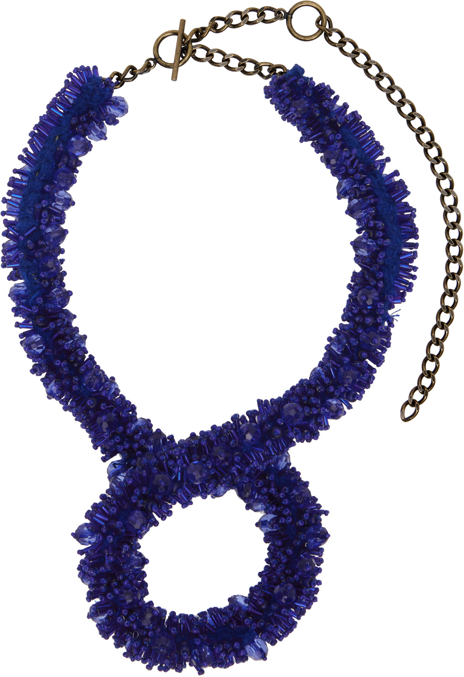 Halskæde Dries Van Noten Embroidered Necklace Blå | 242-018222-052, 0