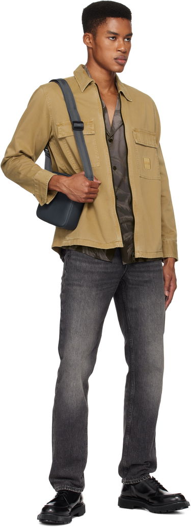 Skuldertaske BOSS Grained Faux-Leather Reporter Bag Sort | 50536475, 4