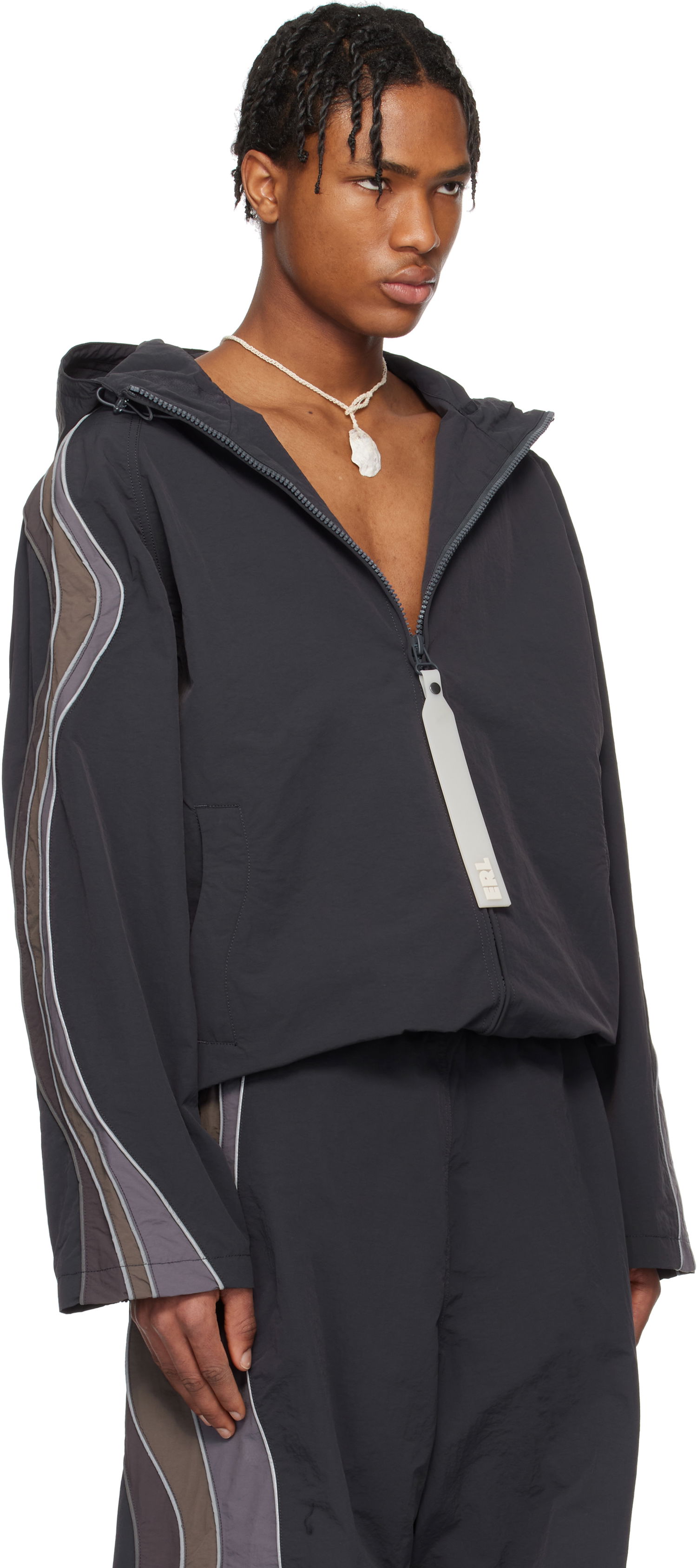 Vindjakke ERL ERL UFO Windbreaker Jacket Sort | ERL10J015, 1
