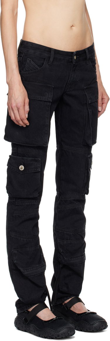 Cargo bukser The Attico Attico Essie Cargo Pants Sort | 241WCP113 D066, 1