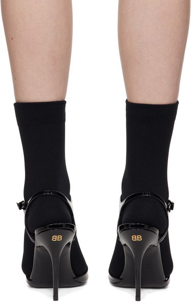 Sokker Balenciaga Balenciaga Avenue Sock 110 Heeled Sandals Sort | 810517 W12H2, 1