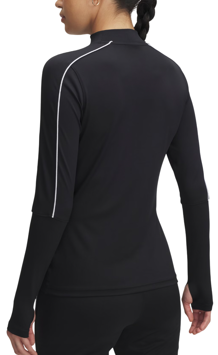 T-shirt Under Armour Challenger Midlayer Mock Neck Long-Sleeve Top with Piping Detail and Thumbholes Sort | 6004072-001, 1