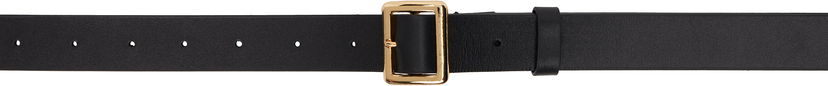Bælter AURALEE AURALEE Square Buckle Belt Sort | A25SB05RP-W