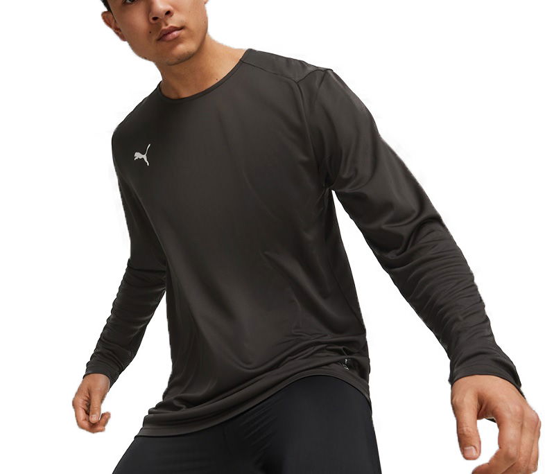 T-shirt Puma Hoops Team LS Shooting Shirt Sort | 676637-01