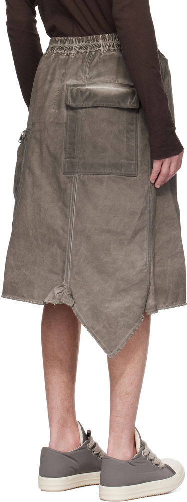 Nederdel Rick Owens Rick Owens DRKSHDW Hollywood Dracca Asymmetrical Skirt Grå | DU01E3384 CVS, 2