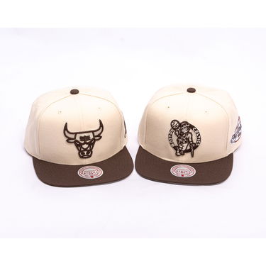 Kasket Mitchell & Ness NBA Fashion Basic 2T Snapback Chicago Bulls One Size Beige | HS12956-CBUCREA, 5