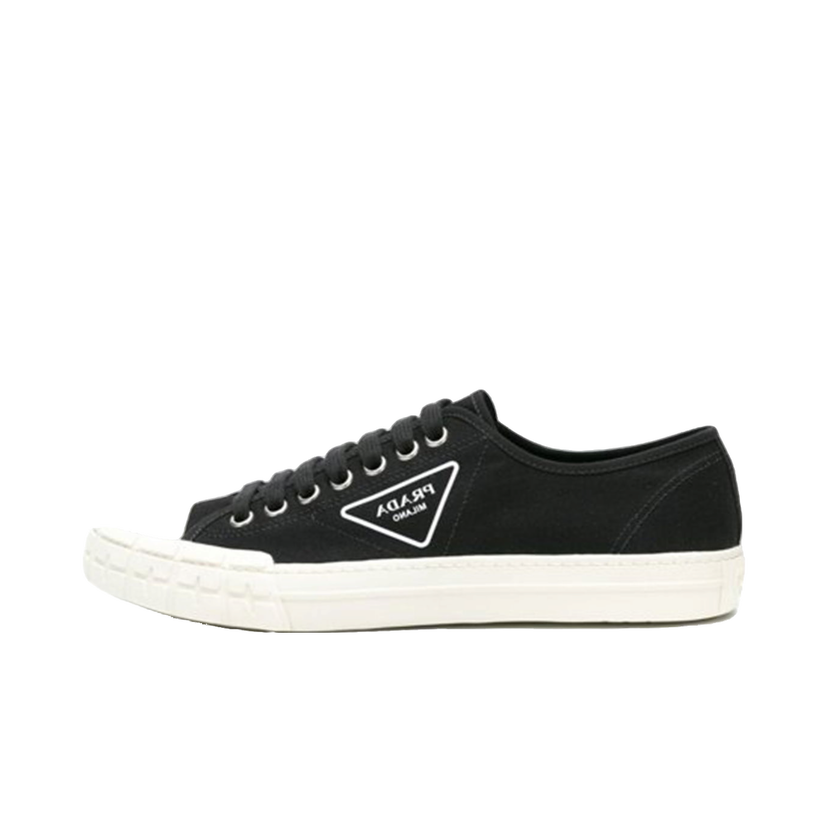 Sneakers og sko Prada Wheel Cassetta Low Black White Sort | 4E35482OFZF057Z