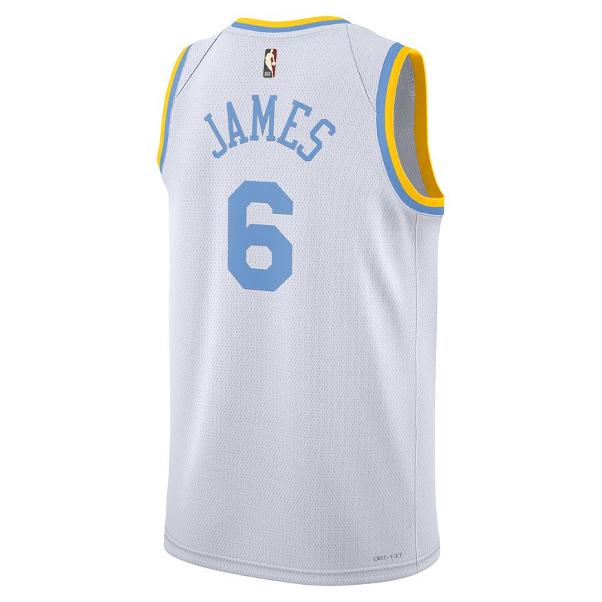 Jersey Nike NBA Dri-FIT Los Angeles Lakers HWC 2022 Swingman Jersey Hvid | DO9448-101, 1