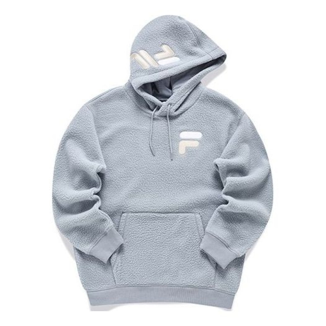 Sweatshirt FILA Fleece Hoodie Blå | T11U146201F-GY, 0