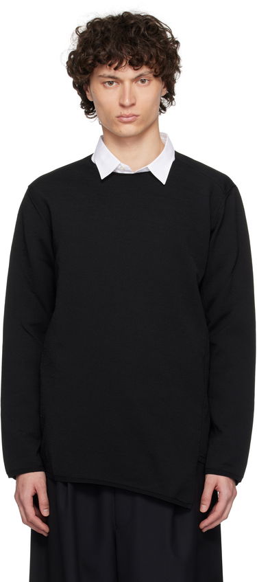 Sweater Comme des Garçons Comme des Garçons Homme Plus Asymmetrical Sweatshirt Sort | PO-N007-S25, 0