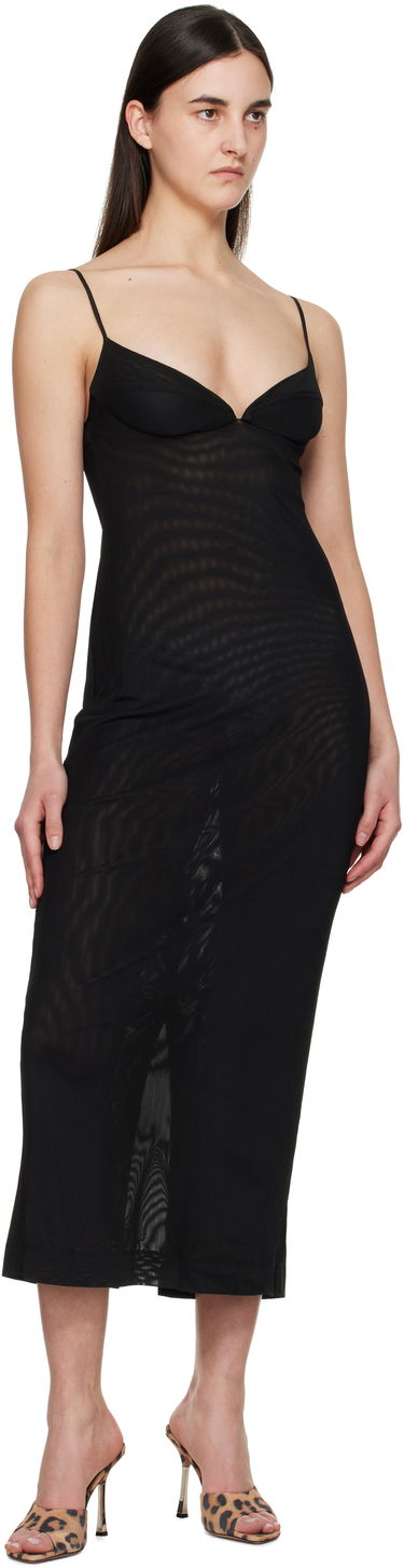 Kjole Miaou Miaou Florence Midi Slip Dress Sort | 5067PM1BLK, 3