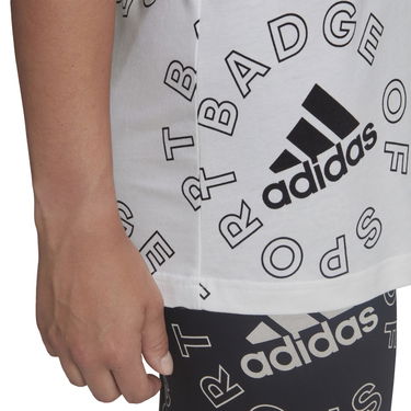 T-shirt adidas Performance Allover Print Sports T-shirt Hvid | HC9186, 2