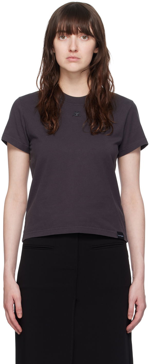 T-shirt Courrèges Courrèges 'AC' T-Shirt Grå | VESJTS006JS0110