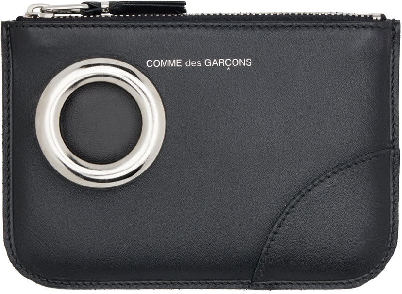 Tegnebog Comme des Garçons COMME des GARÇONS WALLETS Black Silver Eyelet Wallet Pouch Sort | SA8100SE