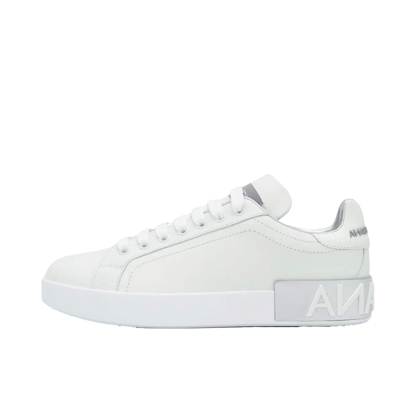 Sneakers og sko Dolce & Gabbana Portofino Metallic Silver W Hvid | CK1544AX615
