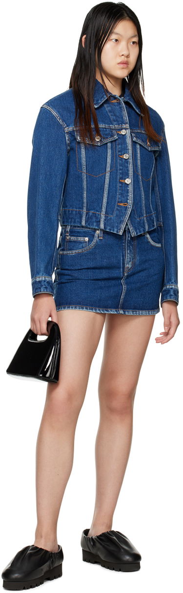 Jakke We11done We11done V-Line Denim Jacket Blå | WD-DJ3-22-330-W-BL, 3