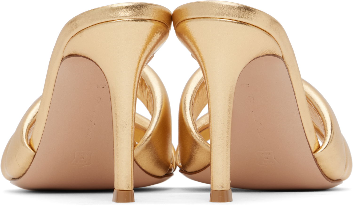 Sneakers og sko Gianvito Rossi Amour Heeled Mules Metalisk | G10012-85RIC-NPS, 1
