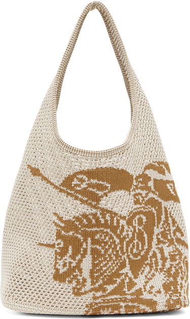 Skuldertaske Burberry Burberry EKD Large Crochet Tote Beige | 8109369, 0
