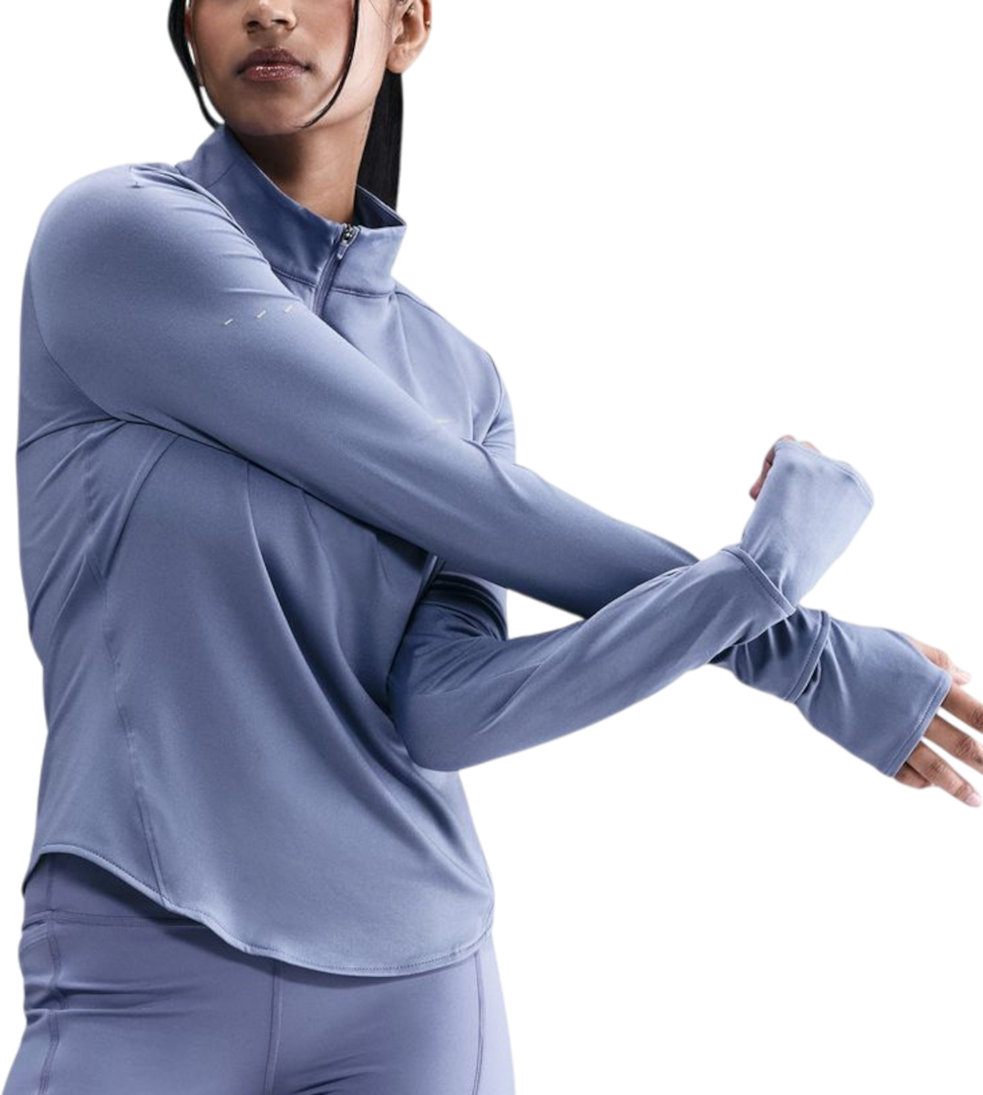 T-shirt Nike Swift Long Sleeve Half-Zip Top with Thumbholes Blå | hq0499-499, 0