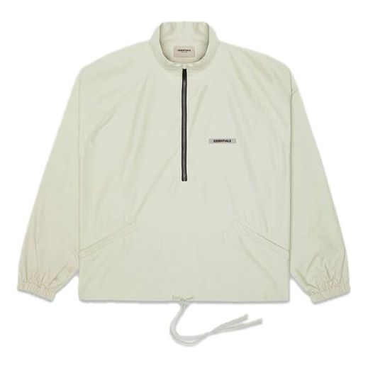 Jakke Fear of God Essentials FW20 Half Zip Track Jacket Beige | 0202250500025012