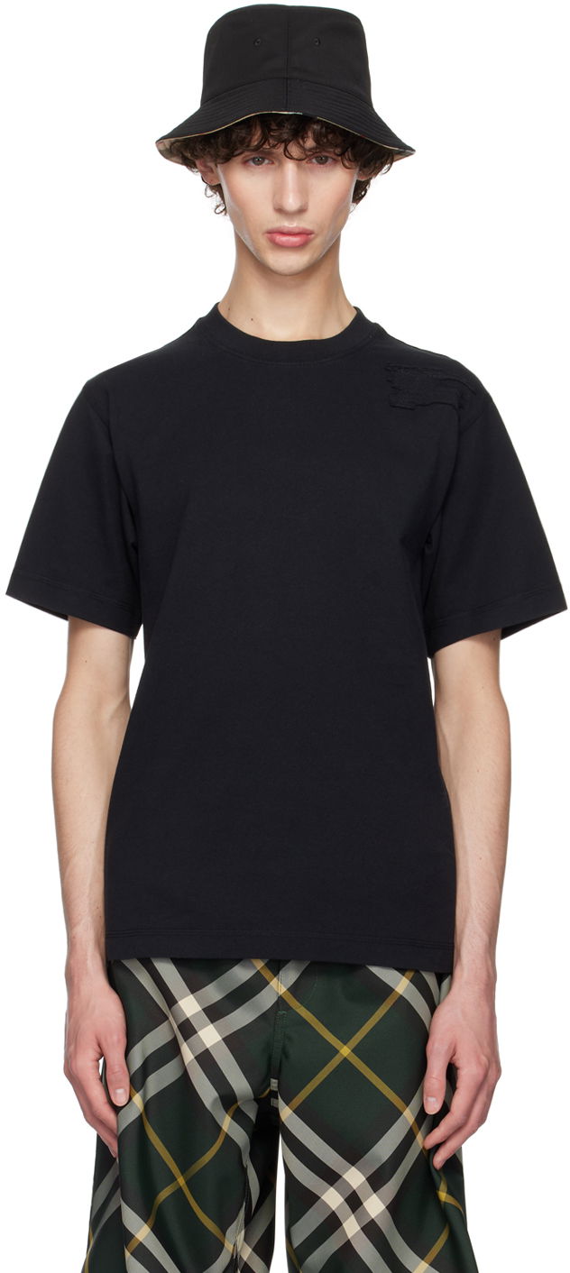 T-shirt Burberry Black Cotton T-Shirt Sort | 8084951, 0