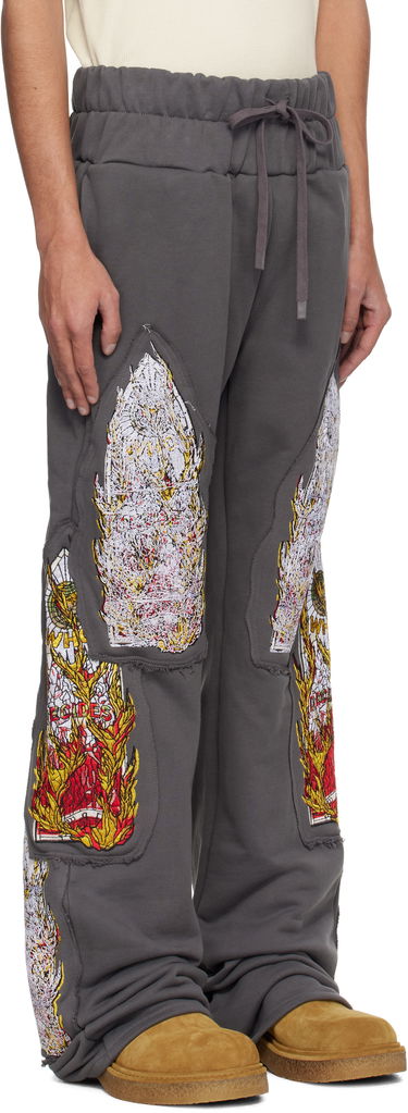Joggingbukser Who Decides War Who Decides War Triple Flame Glass Sweatpants Grå | 1121110021SS25, 1