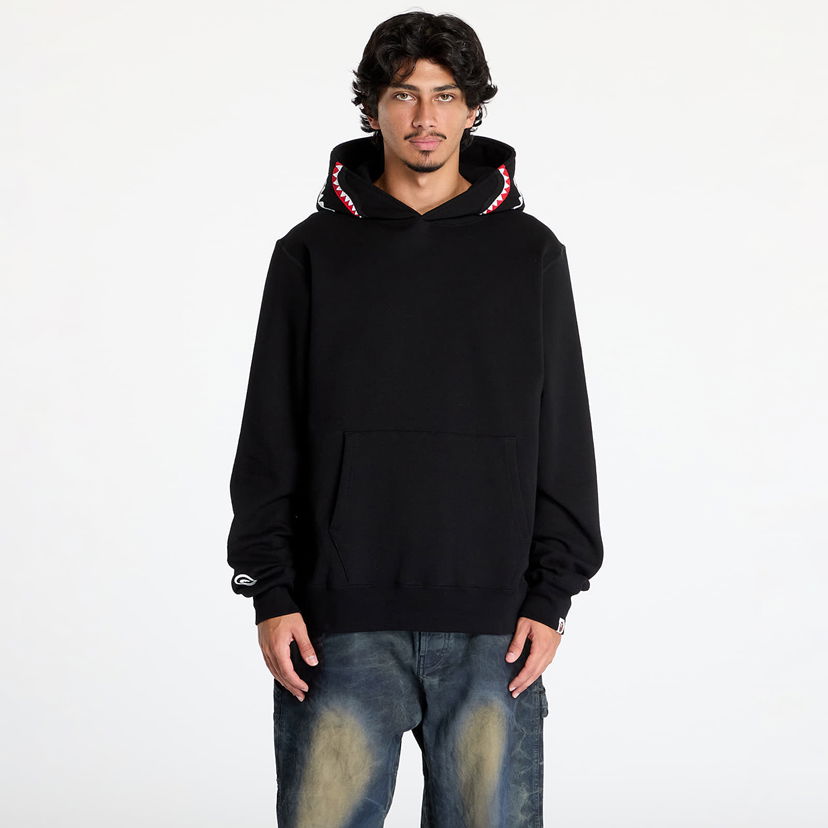 Sweatshirt BAPE Shark Pullover Hoodie Black Sort | 001PPK801013M BLK