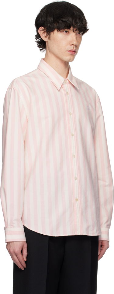 Skjorte Acne Studios Acne Studios Striped Oxford Cloth Shirt Lyserød | CB0095-, 4